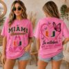Miami Hurricanes 2026 NCAA Pink October Breast Cancer Awareness Fan Pride Unisex T Shirt , NCAA College 3D Shirt Miami Hurricanes 2026 Ncaa Pink October Breast Cancer Awareness Fan Pride Unisex T Shirt