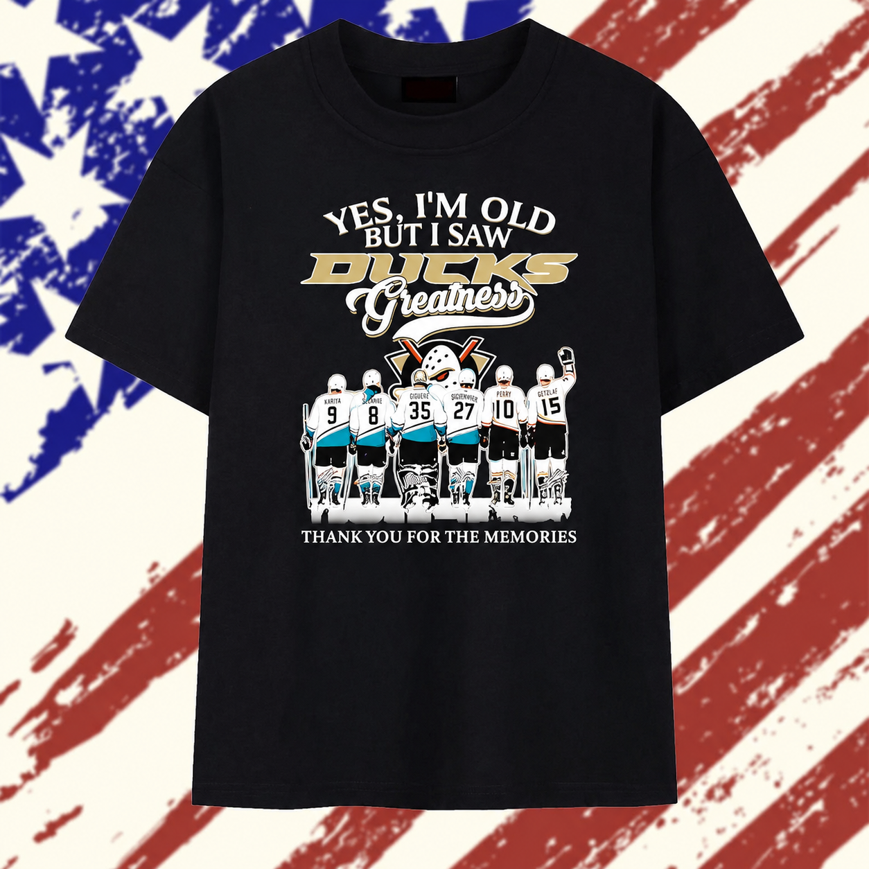 Anaheim Ducks Greatness Kariya Selanne Giguere Niedermayer Perry Getzlaf Signature T Shirt , Stylish 2D Graphic Shirt Anaheim Ducks Greatness Kariya Selanne Giguere Niedermayer Perry Getzlaf Signature T Shirt , Stylish 2D Graphic Shirt