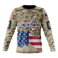NHL Washington Capitals Specialized Kits For United State With Camo Color Hoodie, T Shirt , NHL 3D Game Day Tee Nhl Washington Capitals Specialized Kits For United State With Camo Color Hoodie T Shirt 3