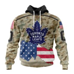 NHL Toronto Maple Leafs Specialized Kits For United State With Camo Color Hoodie, T Shirt , NHL 3D Game Day Tee Nhl Toronto Maple Leafs Specialized Kits For United State With Camo Color Hoodie T Shirt 1