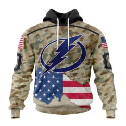 NHL Tampa Bay Lightning Specialized Kits For United State With Camo Color Hoodie, T Shirt , NHL 3D Game Day Tee Nhl Tampa Bay Lightning Specialized Kits For United State With Camo Color Hoodie T Shirt 1