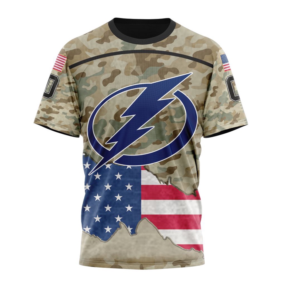 NHL Tampa Bay Lightning Specialized Kits For United State With Camo Color Hoodie, T Shirt , NHL 3D Game Day Tee NHL Tampa Bay Lightning Specialized Kits For United State With Camo Color Hoodie, T Shirt , NHL 3D Game Day Tee