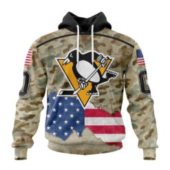 NHL Pittsburgh Penguins Specialized Kits For United State With Camo Color Hoodie, T Shirt , NHL 3D Game Day Tee Nhl Pittsburgh Penguins Specialized Kits For United State With Camo Color Hoodie T Shirt 1