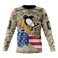 NHL Pittsburgh Penguins Specialized Kits For United State With Camo Color Hoodie, T Shirt , NHL 3D Game Day Tee Nhl Pittsburgh Penguins Specialized Kits For United State With Camo Color Hoodie T Shirt 3