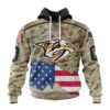 NHL Nashville Predators Specialized Kits For United State With Camo Color Hoodie, T Shirt , NHL 3D Game Day Tee Nhl Nashville Predators Specialized Kits For United State With Camo Color Hoodie T Shirt 1