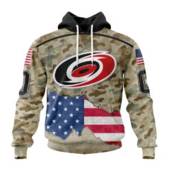 NHL Carolina Hurricanes Specialized Kits For United State With Camo Color Hoodie, T Shirt , NHL 3D Game Day Tee Nhl Carolina Hurricanes Specialized Kits For United State With Camo Color Hoodie T Shirt 1