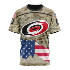 NHL Carolina Hurricanes Specialized Kits For United State With Camo Color Hoodie, T Shirt , NHL 3D Game Day Tee Nhl Carolina Hurricanes Specialized Kits For United State With Camo Color Hoodie T Shirt 4