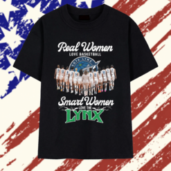 Real Women Love Basketball Smart Women Love The Lynx Minnesota Basketball All Team 2026 T Shirt , Stylish 2D Graphic Shirt Real Women Love Basketball Smart Women Love The Lynx Minnesota Basketball All Team 2026 T Shirt
