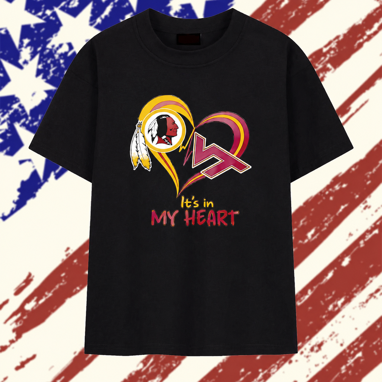 Washington football greatness and Virginia Tech Hokies mashup heart with Superman chest rip T Shirt, Stylish 2D Graphic Shirt Washington football greatness and Virginia Tech Hokies mashup heart with Superman chest rip T Shirt, Stylish 2D Graphic Shirt