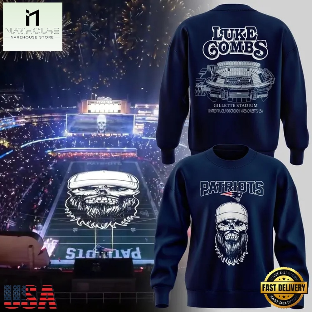 2026 Exclusives Luke Combs x New England Patriots Sweatshirt , Popular 3D Music Tee 2026 Exclusives Luke Combs x New England Patriots Sweatshirt , Popular 3D Music Tee