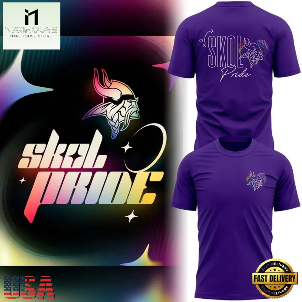 2026 Minnesota Vikings Skol Pride Night T Shirt , Hot 3D Shirt Trend 2026 Minnesota Vikings Skol Pride Night T Shirt , Hot 3D Shirt Trend