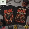 ACDC All Night Long 3D Graphic Shirt , Popular 3D Music Tee Acdc All Night Long 3D Graphic Shirt