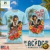 ACDC Hawaiian Vibes Island Lei and Hibiscus 2026 3D Shirt , Popular 3D Music Tee Acdc Hawaiian Vibes Island Lei And Hibiscus 2026 3D Shirt