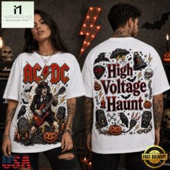 ACDC High Voltage Haunt Halloween 3D Shirt, Popular 3D Music Tee Acdc High Voltage Haunt Halloween 3D Shirt