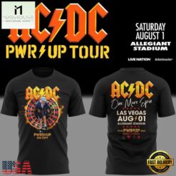 ACDC Las Vegas, NV Event 3D Shirt, Power Up Tour 2026 T Shirt , Popular 3D Music Tee Acdc Las Vegas NV Event 3D Shirt Power UP Tour 2026 T Shirt