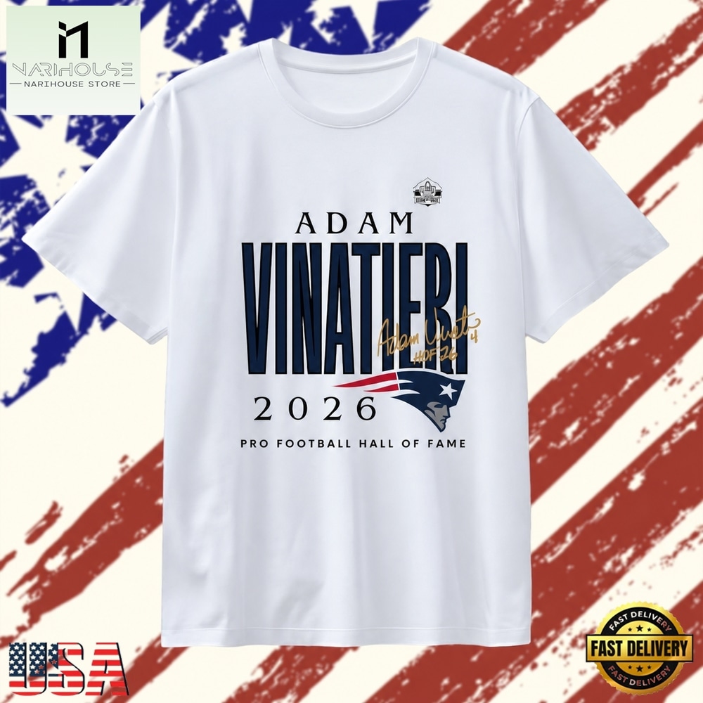 Adam Vinatieri Patriots Class Of 2026 Pro Football Hall Of Fame Logo T Shirts , Stylish 2D Graphic Shirt Adam Vinatieri Patriots Class Of 2026 Pro Football Hall Of Fame Logo T Shirts , Stylish 2D Graphic Shirt