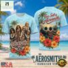 Aerosmith Hawaiian Vibes Band Photo with Hibiscus Flowers 2026 3D Shirt , Popular 3D Music Tee Aerosmith Hawaiian Vibes Band Photo With Hibiscus Flowers 2026 3D Shirt