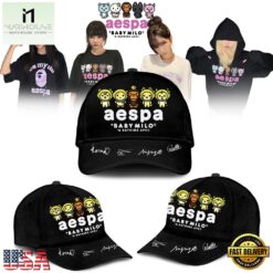 Aespa x BAPE Signed 2026 Limited Edition Black Cap