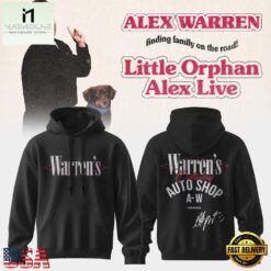 Alex Warren’s Little Orphan Alex Tour 2026 Black Hoodie, Popular 3D Music Tee Alex Warren S Little Orphan Alex Tour 2026 Black Hoodie