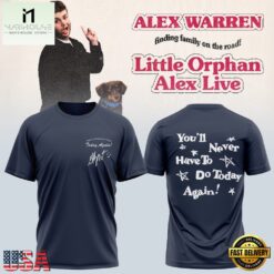 Alex Warren’s Little Orphan Alex Tour 2026 Limited Edition T Shirt, Popular 3D Music Tee Alex Warren S Little Orphan Alex Tour 2026 Limited Edition T Shirt