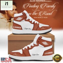 Alex Warren’s Little Orphan Alex Tour 2026 Personalized Air Jordan 1 Hightop Shoes , Music Fan AJ1 Sneakers Alex Warren S Little Orphan Alex Tour 2026 Personalized Air Jordan 1 Hightop Shoes