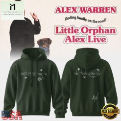 Alex Warren’s Little Orphan Alex Tour 2026 Signed Hoodie, Popular 3D Music Tee Alex Warren S Little Orphan Alex Tour 2026 Signed Hoodie