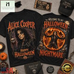 Alice Cooper Halloween Vintage Graphic Spooky Music Fan Shirt, Popular 3D Music Tee Alice Cooper Halloween Vintage Graphic Spooky Music Fan Shirt