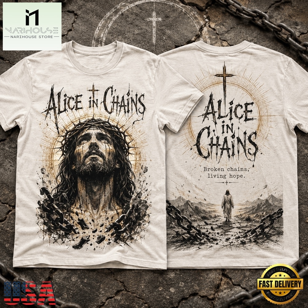 Alice in Chains Broken Chains Living Hope Jesus 3D Shirt, Popular 3D Music Tee Alice in Chains Broken Chains Living Hope Jesus 3D Shirt, Popular 3D Music Tee