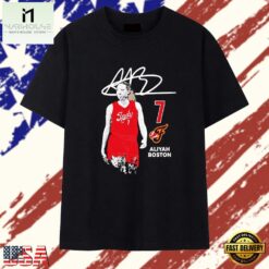 Aliyah Boston Indiana Fever 7 Signature T Shirt , Stylish 2D Graphic Shirt Aliyah Boston Indiana Fever 7 Signature T Shirt