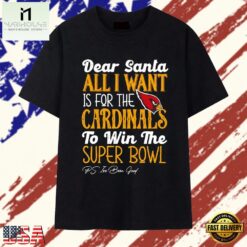Arizona Cardinals Dear Santa All I Want Is For The Cardinals To Win The Super Bowl Ps Ive Been Good Logo Stylish Premium T Shirt , Stylish 2D Graphic Shirt