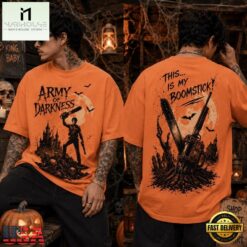 Army of Darkness Boomstick Legend Halloween 3D Shirt , Music Fans 3D T Shirt Army OF Darkness Boomstick Legend Halloween 3D Shirt