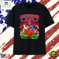 Ascension Elite football players fire field face off T Shirt , Stylish 2D Graphic Shirt Ascension Elite Football Players Fire Field Face Off T Shirt