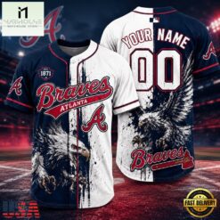 Atlanta Braves 2026 MLB Eagle America Personalized Baseball Jersey , MLB Sports Baseball Jersey Atlanta Braves 2026 Mlb Eagle America Personalized Baseball Jersey