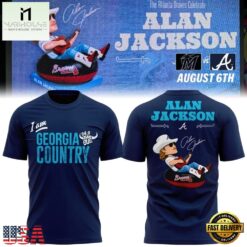 Atlanta Braves Alan Jackson Celebration Night 2026 Signature 3D Shirt , Music Fans 3D T Shirt Atlanta Braves Alan Jackson Celebration Night 2026 Signature 3D Shirt