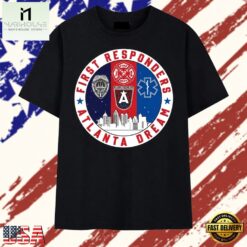 Atlanta Dream First Responders Police Fire Dept EMS Logo T Shirt, Stylish 2D Graphic Shirt Atlanta Dream First Responders Police Fire Dept Ems Logo T Shirt