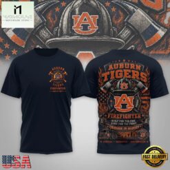 Auburn Tigers 2026 NCAA Firefighter Built for the Fire 3D Shirt , NCAA College 3D Shirt Auburn Tigers 2026 Ncaa Firefighter Built For The Fire 3D Shirt