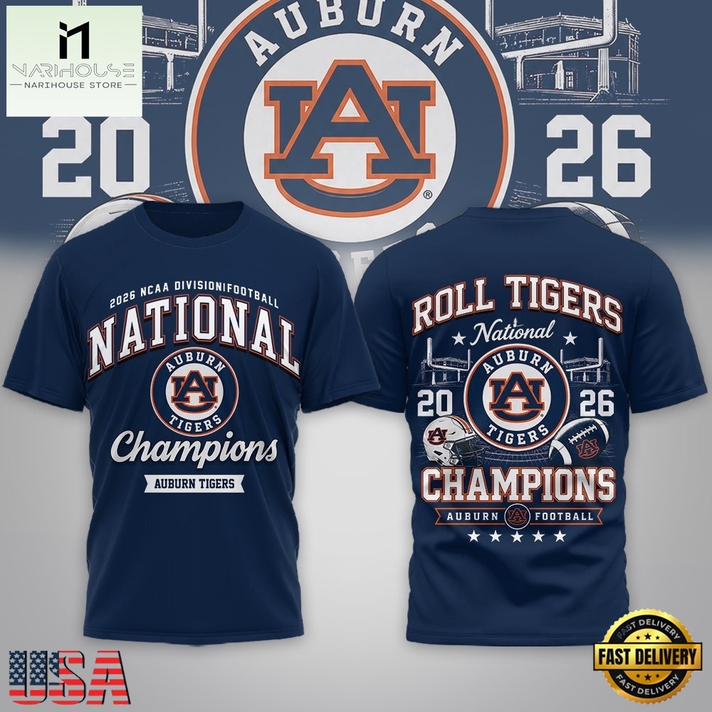 Auburn Tigers NCAA Road to Glory 2026 Football Champions 3D Shirt , NCAA College 3D Shirt Auburn Tigers NCAA Road to Glory 2026 Football Champions 3D Shirt , NCAA College 3D Shirt