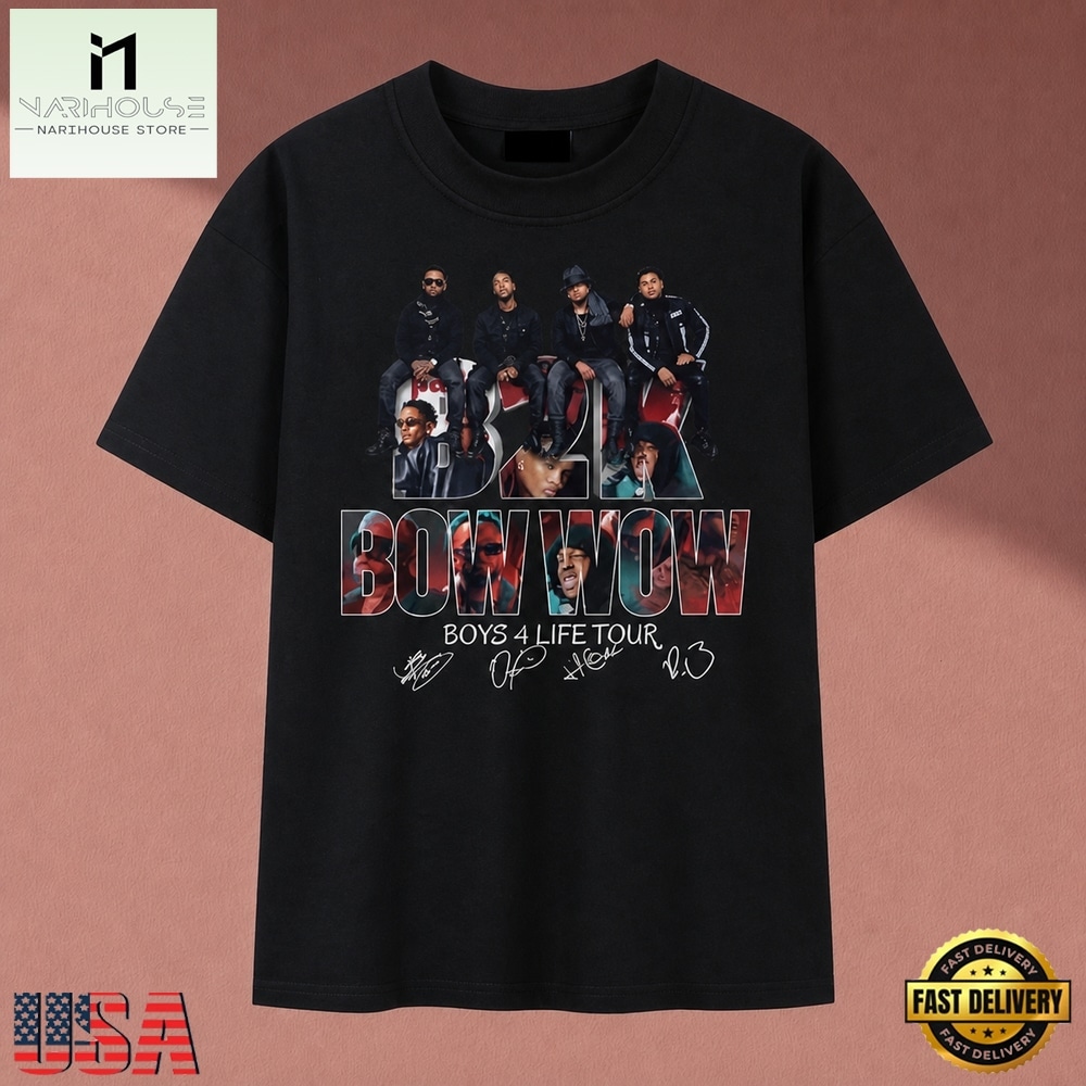 B2K And Bow Wow Boys 4 Life Tour Vintage Graphic T Shirt, Music Fan 2D Shirt B2K And Bow Wow Boys 4 Life Tour Vintage Graphic T Shirt, Music Fan 2D Shirt