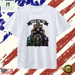Back on Top 10 Jersey Football Player quarterback T Shirt , Stylish 2D Graphic Shirt Back ON Top 10 Jersey Football Player Quarterback T Shirt