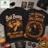 Bad Bunny Halloween Vintage Graphic Spooky Music Fan Shirt, Popular 3D Music Tee Bad Bunny Halloween Vintage Graphic Spooky Music Fan Shirt