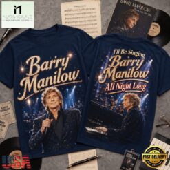 Barry Manilow All Night Long 3D Graphic Shirt, Popular 3D Music Tee Barry Manilow All Night Long 3D Graphic Shirt