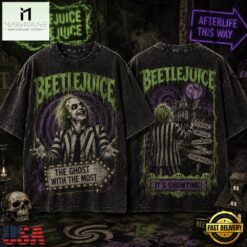 Beetlejuice The Ghost With The Most, It’s Showtime 3D Shirt, Popular 3D Music Tee Beetlejuice The Ghost With The Most IT S Showtime 3D Shirt