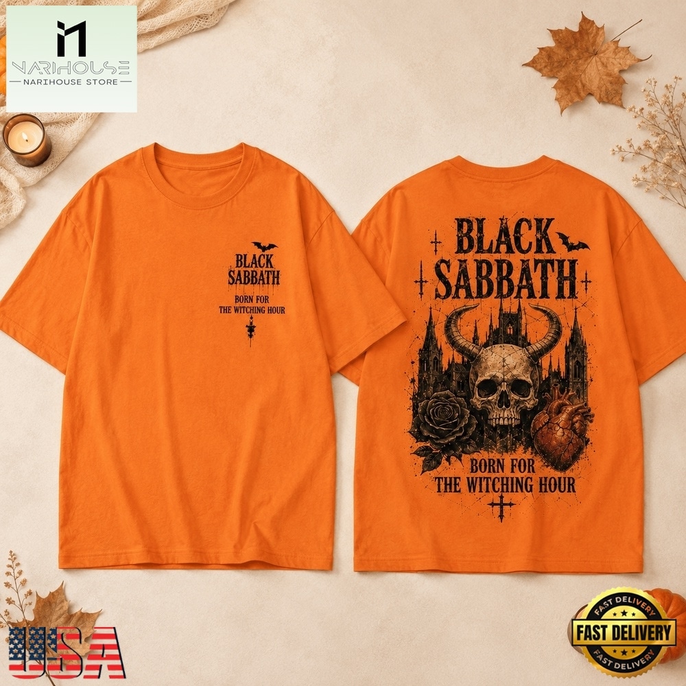 Black Sabbath Born For The Witching Hour Gothic 3D Shirt , Popular 3D Music Tee Black Sabbath Born For The Witching Hour Gothic 3D Shirt , Popular 3D Music Tee