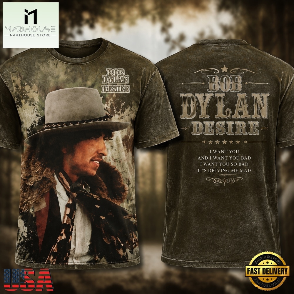 Bob Dylan Desire Album Cover 3D Shirt , Popular 3D Music Tee Bob Dylan Desire Album Cover 3D Shirt , Popular 3D Music Tee