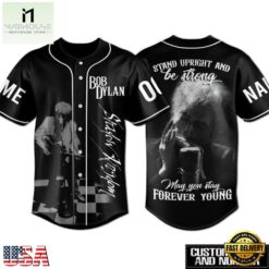 Bob Dylan May You Stay Forever Young Baseball Jersey , Concert Baseball Jersey Bob Dylan May You Stay Forever Young Baseball Jersey