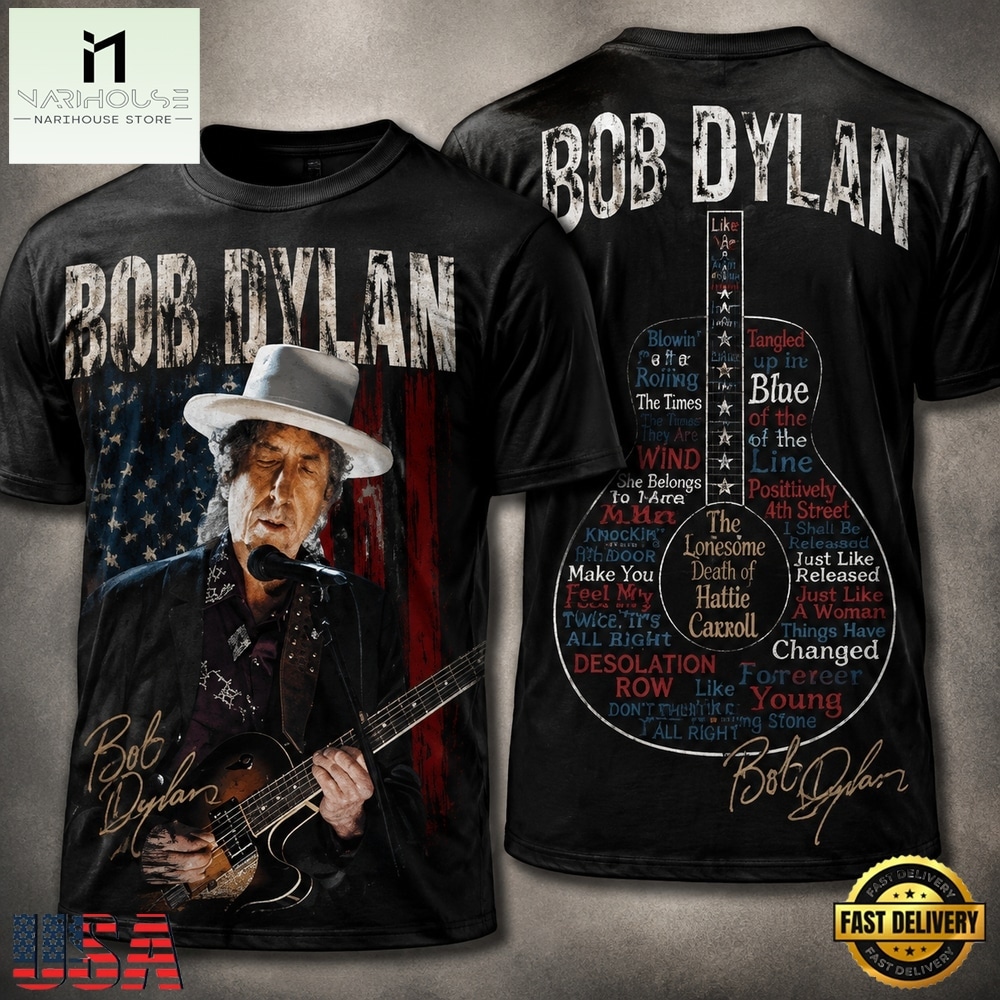Bob Dylan Rough and Rowdy Ways World Wide Tour 3D Shirt , Popular 3D Music Tee Bob Dylan Rough and Rowdy Ways World Wide Tour 3D Shirt , Popular 3D Music Tee