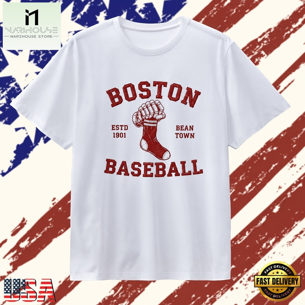 Boston baseball Estd 1901 Bean Town MLB T Shirt , Stylish 2D Graphic Shirt Boston baseball Estd 1901 Bean Town MLB T Shirt , Stylish 2D Graphic Shirt