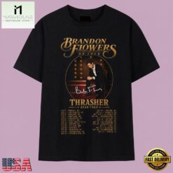 Brandon Flowers On Tour Thrasher 2026 Concert Tour Dates T Shirt, Music Fan 2D Shirt Brandon Flowers ON Tour Thrasher 2026 Concert Tour Dates T Shirt