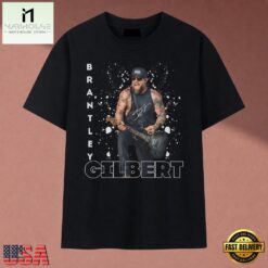 Brantley Gilbert Country Rock Guitar Photo Splatter T Shirt, Music Fan 2D Shirt Brantley Gilbert Country Rock Guitar Photo Splatter T Shirt