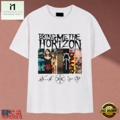 Bring Me The Horizon Album History Signatures Metalcore T Shirt , Music Fan 2D Shirt Bring ME The Horizon Album History Signatures Metalcore T Shirt